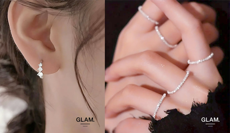 GLAM.（グラム）の高すぎないアクセサリー着用イメージ